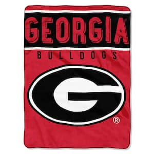 Basic University of Georgia Polyester Twin Knitted Blanket