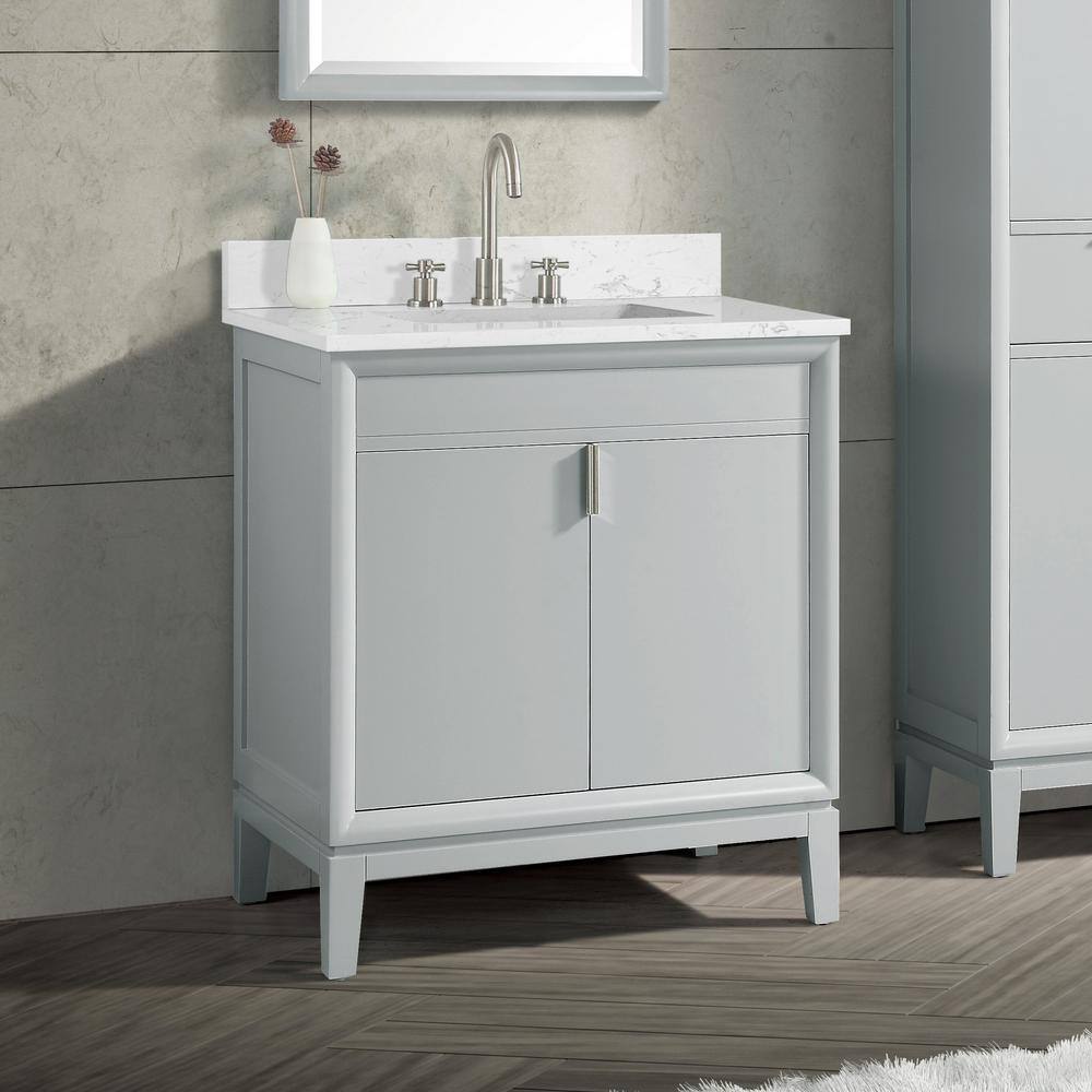 Cala White 37'' Engineered Stone Vanity Top with Sink