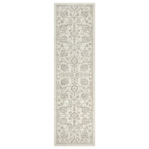 Nizza Collection Vase Ivory 2 ft. x 7 ft. Traditional Runner Rug