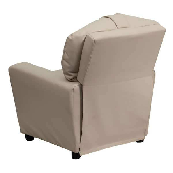 Beige Vintage Motion Recliner with Tight Back & Seat Cushions and Pillow  Top Arm & Cup Holder - On Sale - Bed Bath & Beyond - 38338426