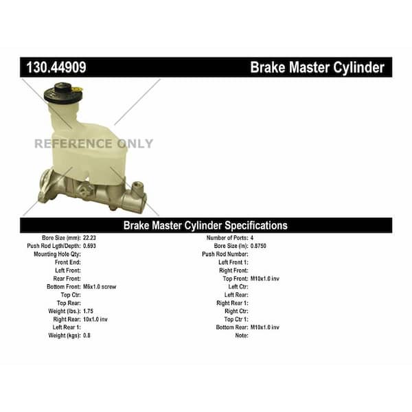 Centric Parts Brake Master Cylinder 1996-2000 Toyota RAV4 2.0L