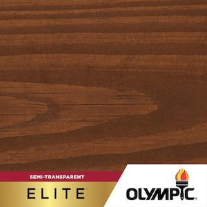 Elite 1 Gal. Royal Mahogany Semi-Transparent Exterior Wood Stain and Sealant in One