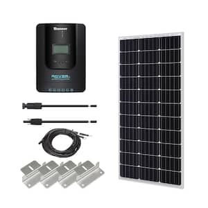 100-Watt 12-Volt Off-Grid Solar Starter Kit w/ 1-Piece 100W Monocrystalline Panel and 40A MPPT Rover Charge Controller