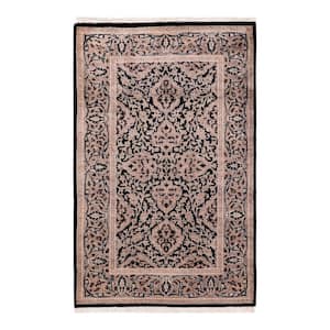 One-of-a-Kind Traditional Black 2 ft. x 4 ft. Hand Knotted Oriental Area Rug