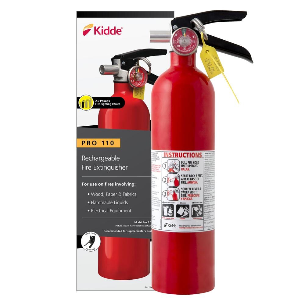 Kidde Pro 1-A:10-B:C Fire Extinguisher 21030922 - The Home Depot