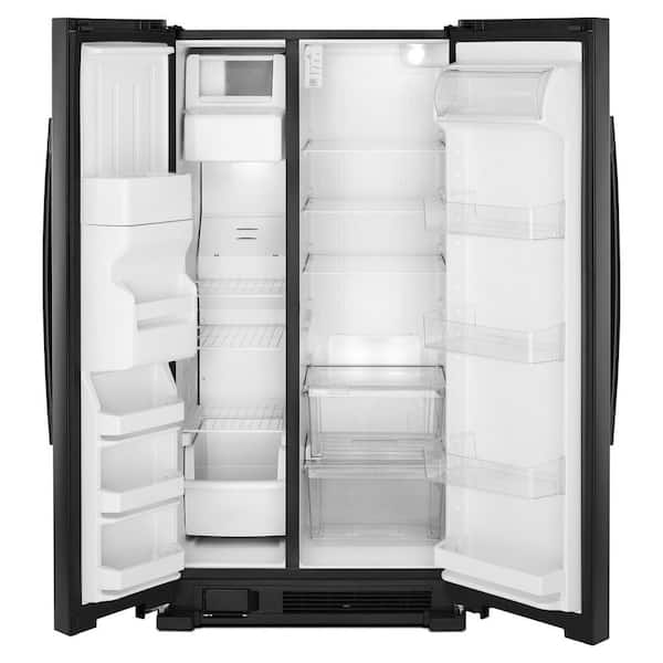 21.4 cu. Ft. Side by Side Refrigerator in Black