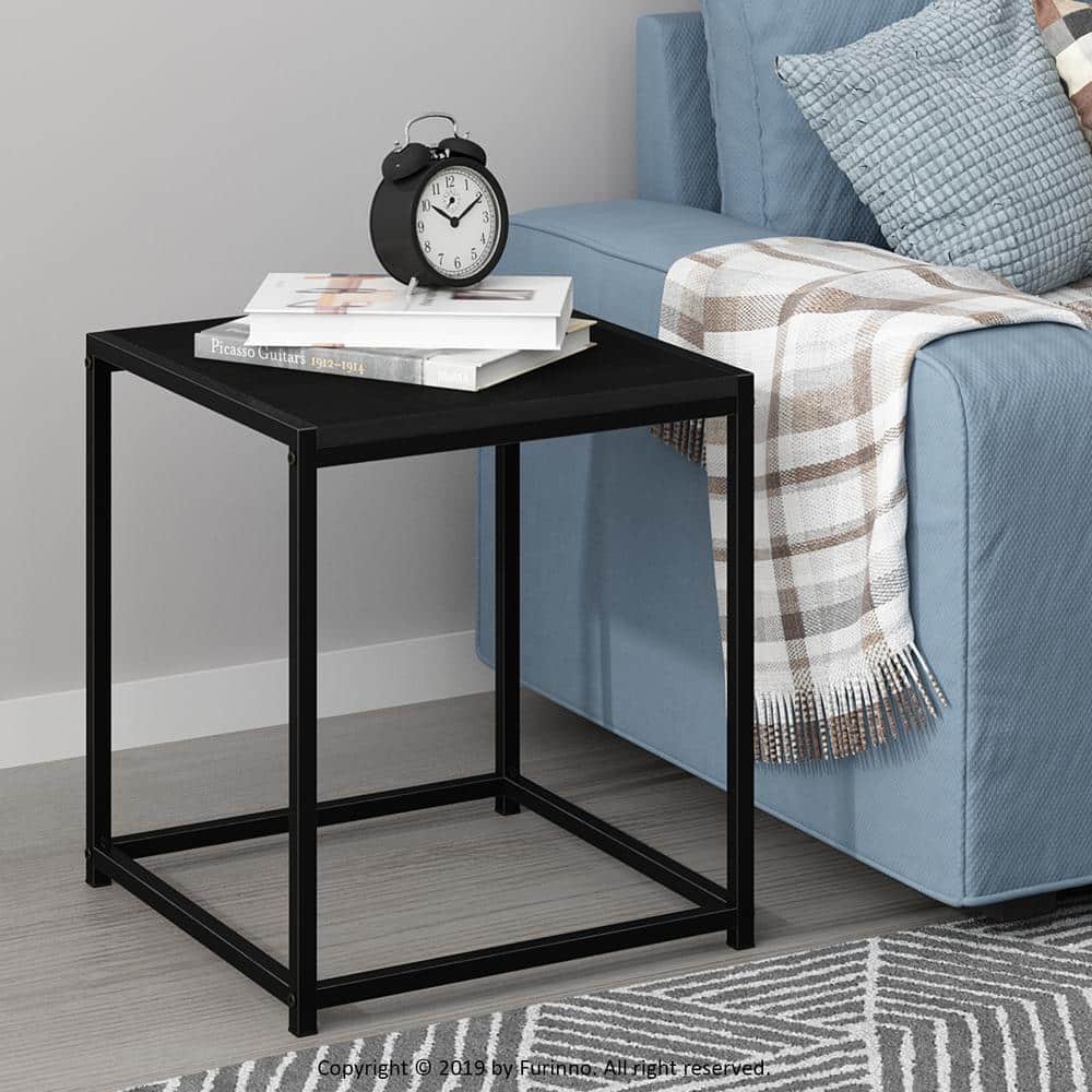 Moderno Square Americano Wood & Metal End Table