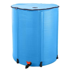 EarthMinded 55 gal. Blue Industrial Plastic Drum