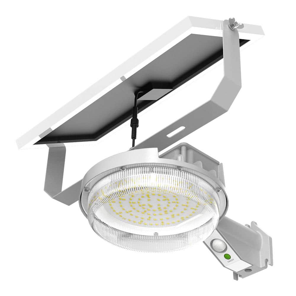 Gray Solar LED Outdoor Motion Sensor Wall Light
