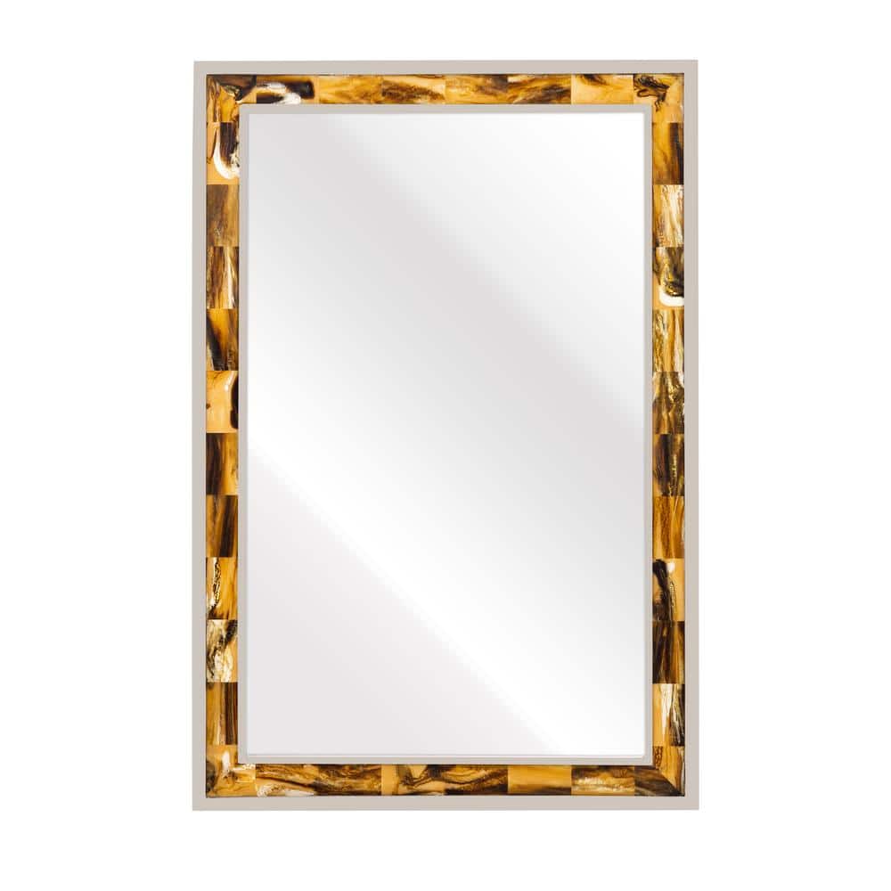 Norma 24 in. W x 36 in. H Resin Horn Wall Mirror
