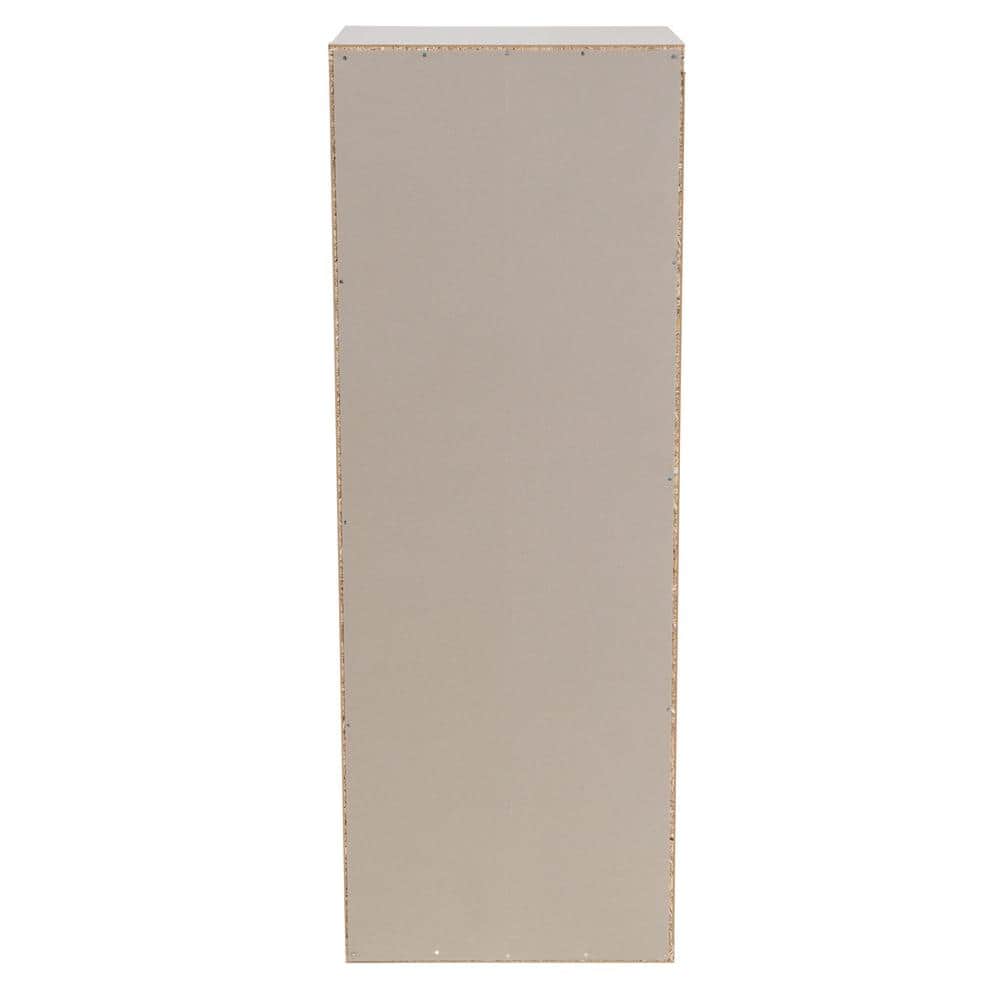 White 44" Tall Decorative 3-Cube Storage Organizer