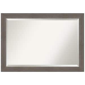 Alta Brown Grey 40.5 in. H x 28.5 in. W Framed Wall Mirror