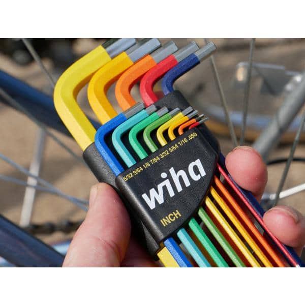Wiha Color-Coded Ball End Hex L Key Set Inch (13-Pieces) 66981