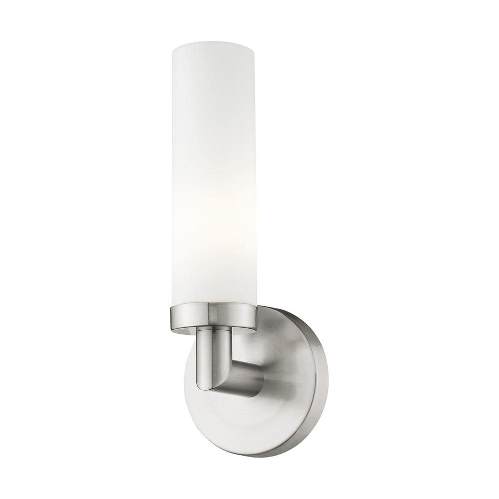 Aspen Sleek Contemporary Brushed Nickel Wall Sconce