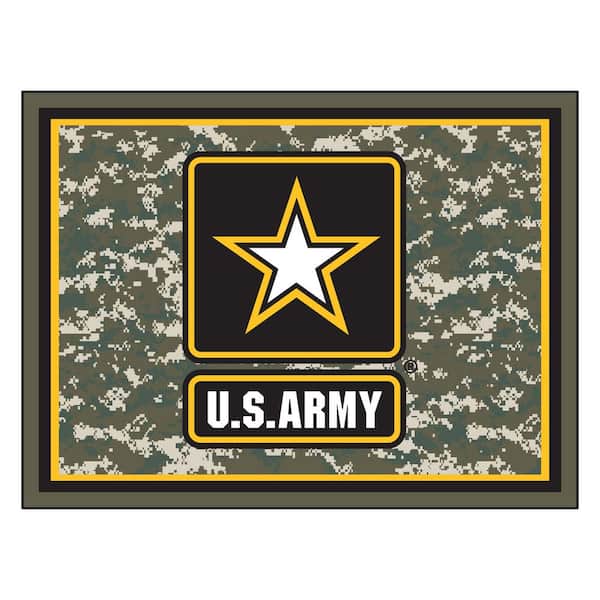 FANMATS U.S. Army Ultra Plush 8 ft. x 10 ft. Area Rug