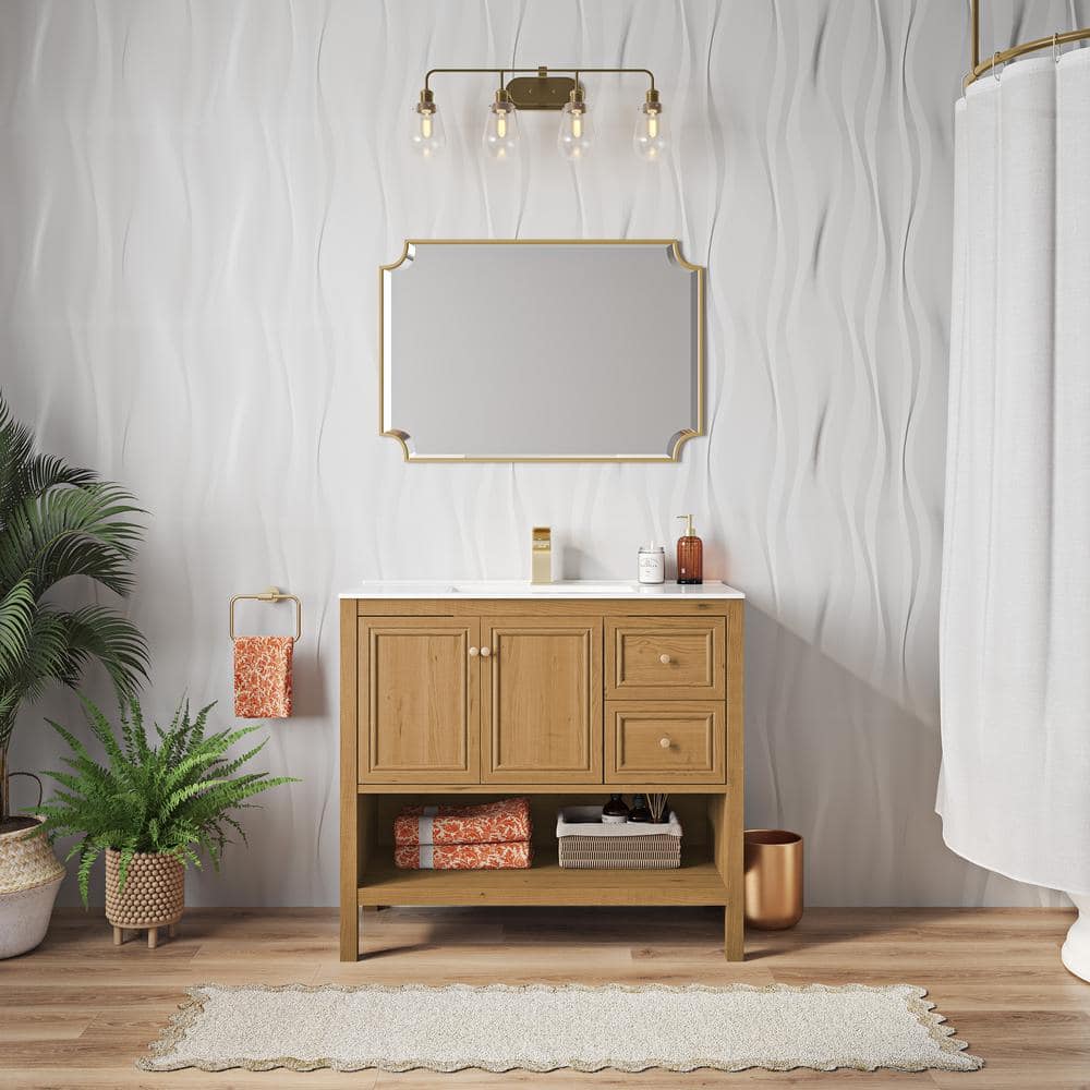 Chateau Natural Oak 36" Freestanding Single Bathroom Vanity