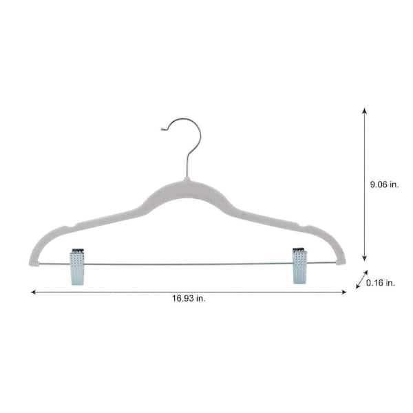 Laura Ashley 25-Pack Plastic Non-slip Grip Clothing Hanger