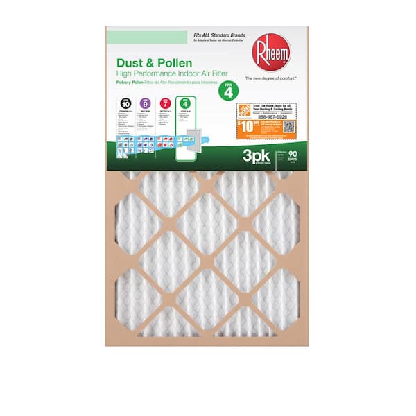 Rheem dust and pollen air filter discount
