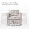 JAYDEN CREATION Benjamin Bird Modern Slipcovered Upholstered Swivel Chair CHMJ0932-BRD