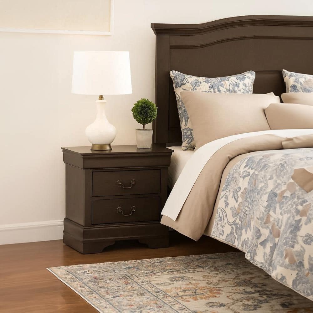 Gray 2-Drawer 15.75 in. W Nightstand price history on PriceWatchPro