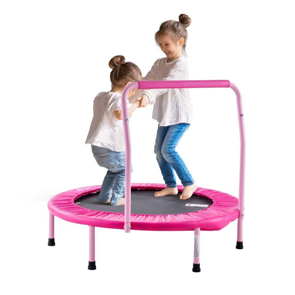 36 in. Kids Trampoline, 3 ft. Indoor Outdoor Trampoline, Foldable Mini Trampoline, Rebounder Trampoline, Pink price history on PriceWatchPro