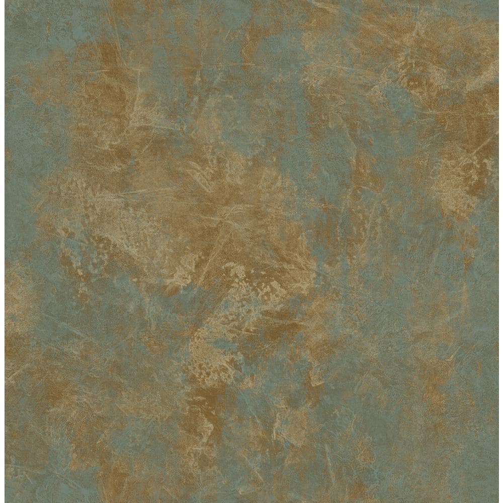 Marble Copper Paper Non-Pasted Strippable Wallpaper Roll (Cover 56.05 sq. ft.)