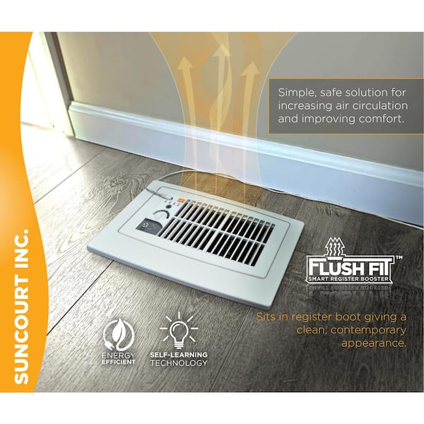 FLUSH FIT™ SMART REGISTER BOOSTER™ WITH ADAPTOR PLATE