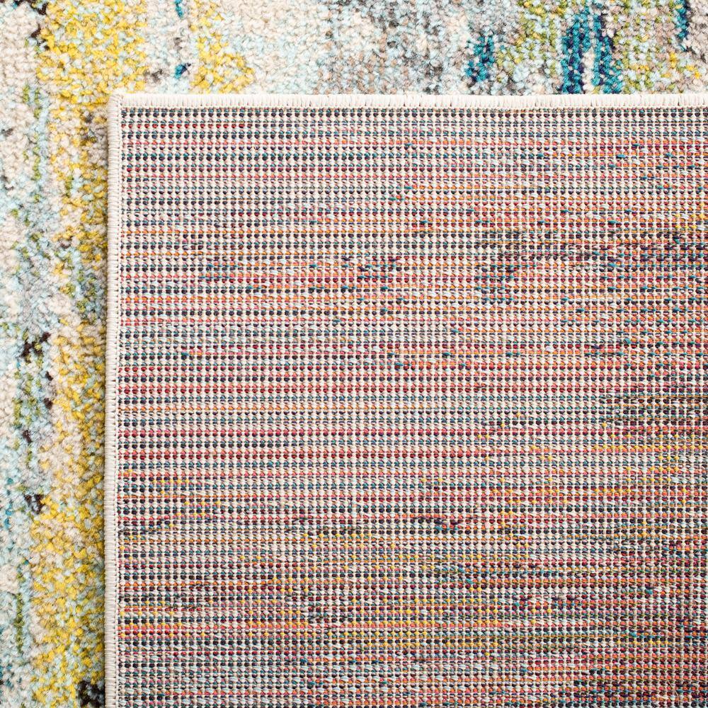 Multicolor Abstract Washable Synthetic 8' x 10' Area Rug