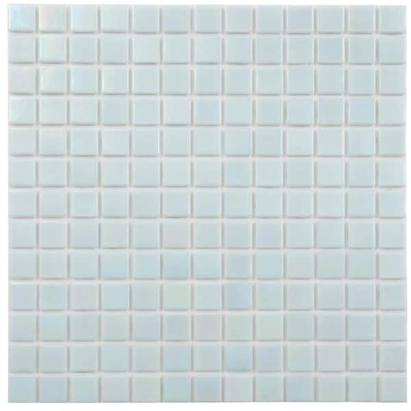 Apollo Tile Nacreous 4" x 6" Glossy Stone Blue Glass Mosaic Uniform square Wall and Floor Sample Tile 0.13 sq. ft./Piece (1-Pack)