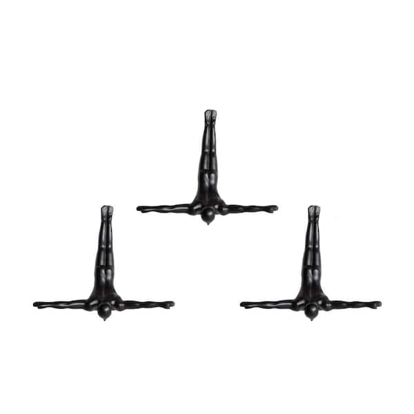 Black Wall Diver (3-Pack) 676685044747 - The Home Depot