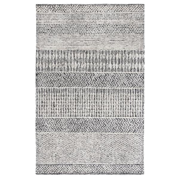 SAFAVIEH Glamour Charcoal/Ivory 8 ft. x 10 ft. Geometric Area Rug