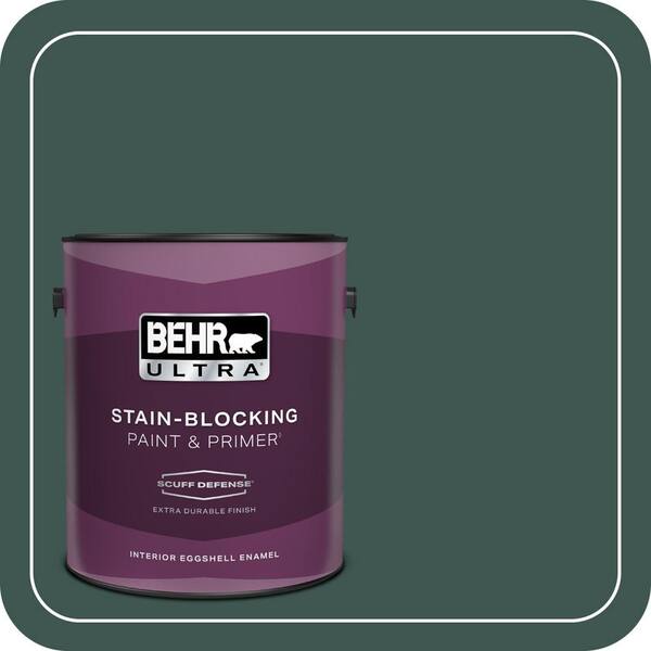 BEHR ULTRA 1 gal. Home Decorators Collection #HDC-CL-21A Dark Everglade Extra Durable Eggshell Enamel Interior Paint & Primer