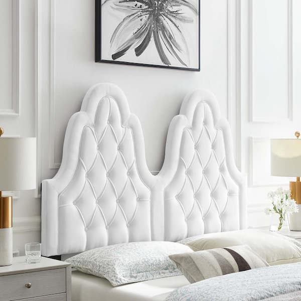 Modway Augustine Tufted Performance, Tall White Tufted Headboard King