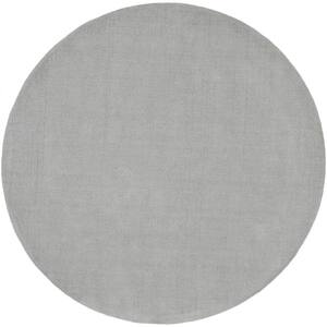 Falmouth Light Gray 9 ft. 9 in. x 9 ft. 9 in. Round Indoor Area Rug