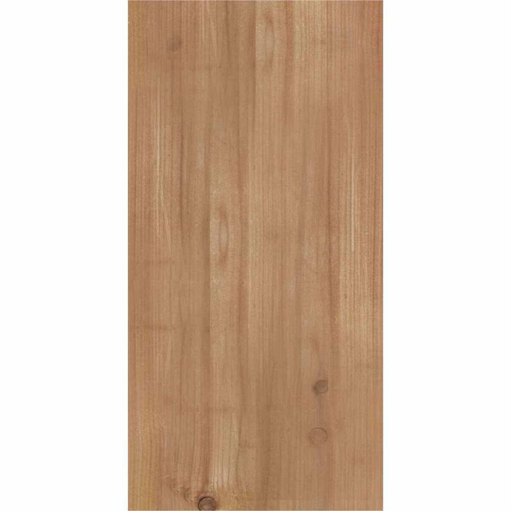 12"H Western Red Cedar Rough Sawn Corbel with Backplate