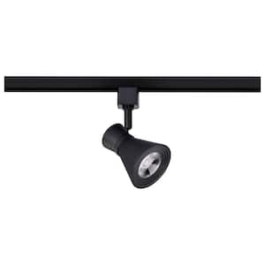 Matte Black Integrated LED Fixed Track Mini Step Head