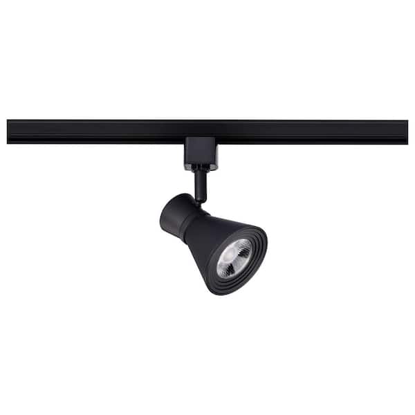 SATCO Matte Black Integrated LED Fixed Track Mini Step Head