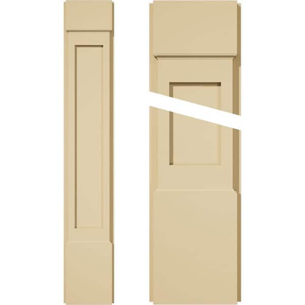 Ekena Millwork 2 in. D x 8 in. W x 48 in. L Primed Polyurethane Pilaster 1- Pack