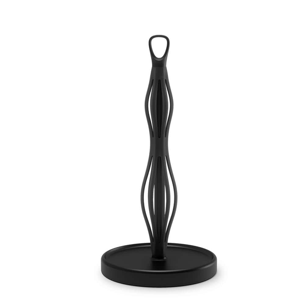 Umbra Ribbon Black Paper Towel Holder 10171261171REM The Home Depot