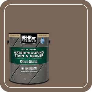 1 gal. #SC-141 Tugboat Solid Color Waterproofing Exterior Wood Stain and Sealer
