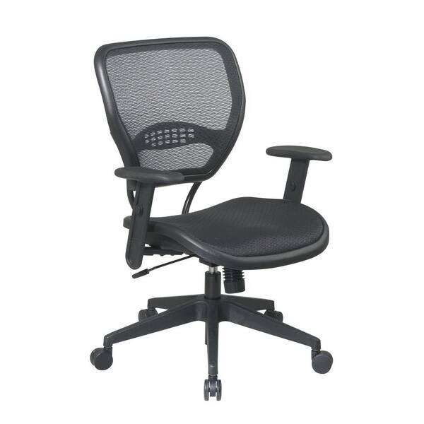 Office Star Products Deluxe Black AirGrid Back Office Chair