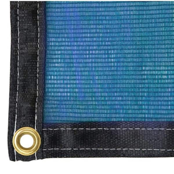 RSI 12 ft. x 10 ft. Blue Three Season Knitted Shade Cloth with 50% Shade Protection