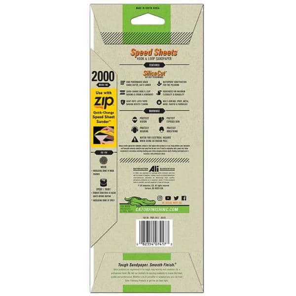 Gator 2-5/8 in. x 5 in. Hook and Loop Premium Multi-Surface Handi Block  All-Purpose Sanding Refills 45020 - The Home Depot