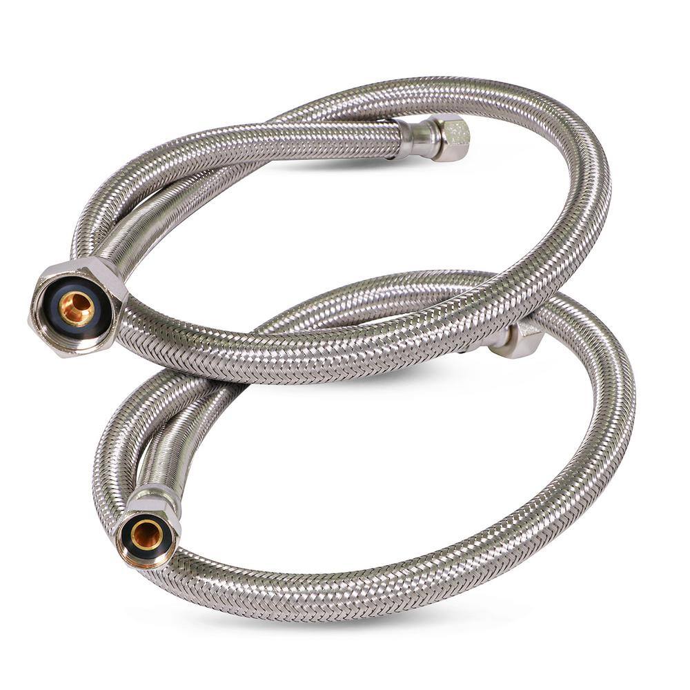 1/2 in. IPS x 3/8 in. Compression x 24 in. Braided Faucet Supply Connector (2-Pack) price history on PriceWatchPro