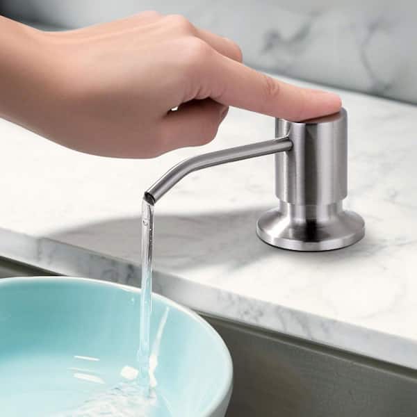 VEVETTA Brushed Nickel Stainless Steel Soap Dispenser for Kitchen