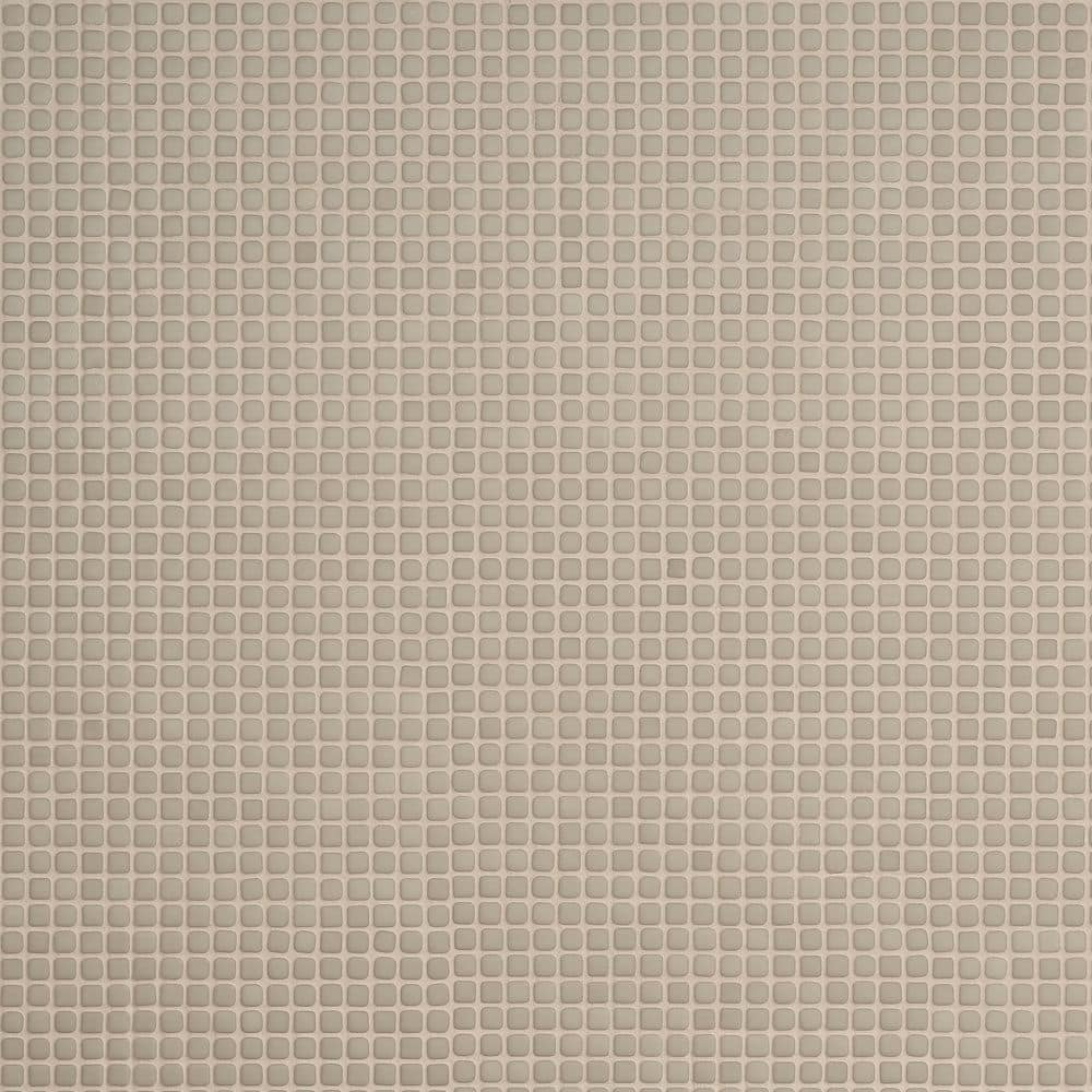 Nova Beige 11.96 in. x 11.96 in. Mini Square Frosted Glass Mosaic Floor and Wall Tile (0.96 sq. ft./ Each) price history on PriceWatchPro