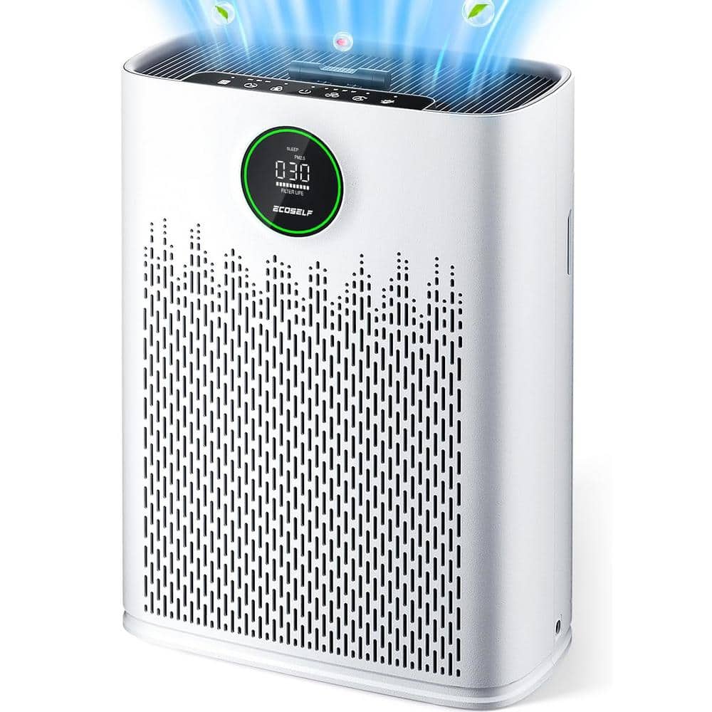 1295 sq. ft. HEPA Air Purifiers for Home with Smart Mode, Air Quality Displ