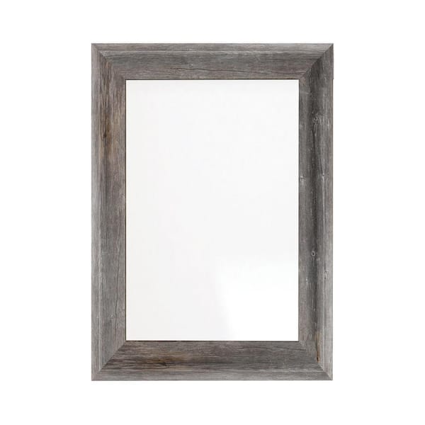 BrandtWorks 23 in. W x 33 in. H Americana Timber Rustic Sloped Wall Mirror