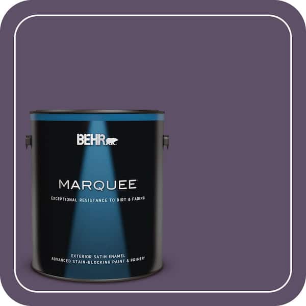 BEHR MARQUEE 1 gal. #M560-7 Muscat Grape Satin Enamel Exterior Paint & Primer