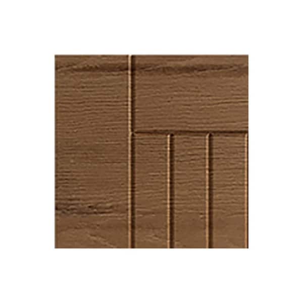 Daytona 7.25 in. W x 0.625 in. D x 7.25 in. H Brown Cabinet Door Sample Teak Matte